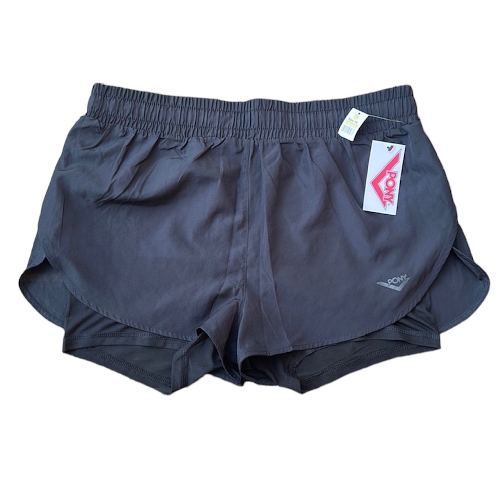 NWT Pony athletic shorts with mesh undershort